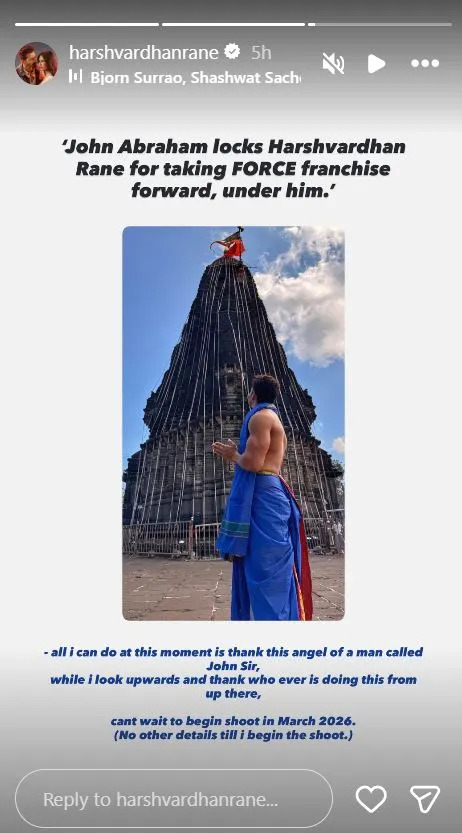 harshvardhan rane upcoming movie